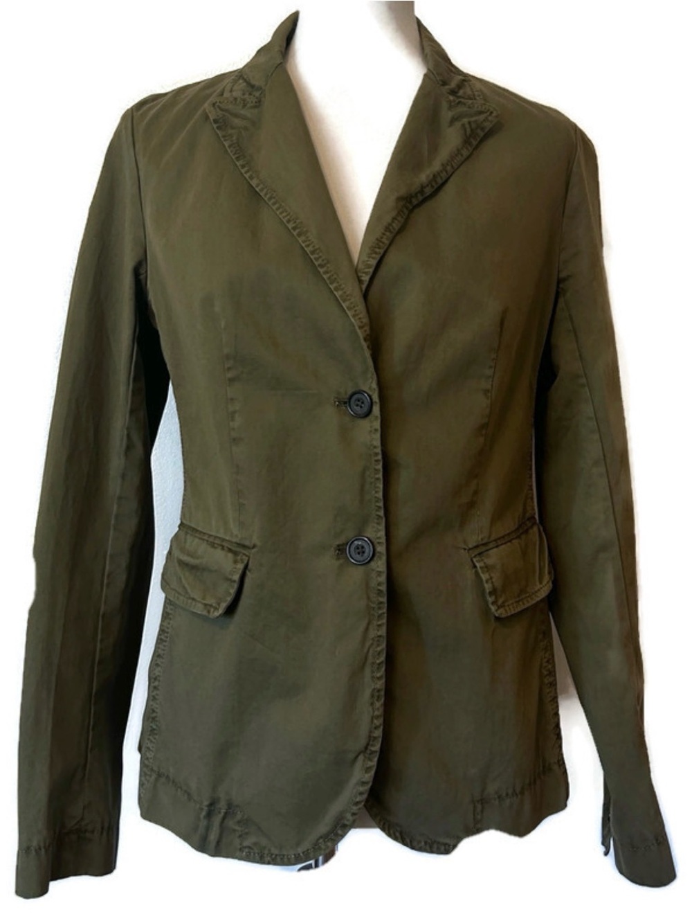J. Crew Army Green Chino Blazer Jacket 12